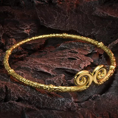 Black Myth Wukong Gold Plated Brass Ornaments - Wukong Head Ring:Jinguzhou - Wukong Zen