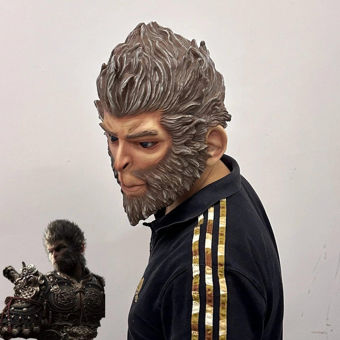 Black Myth Wukong Mask Halloween Props - Wukong Zen