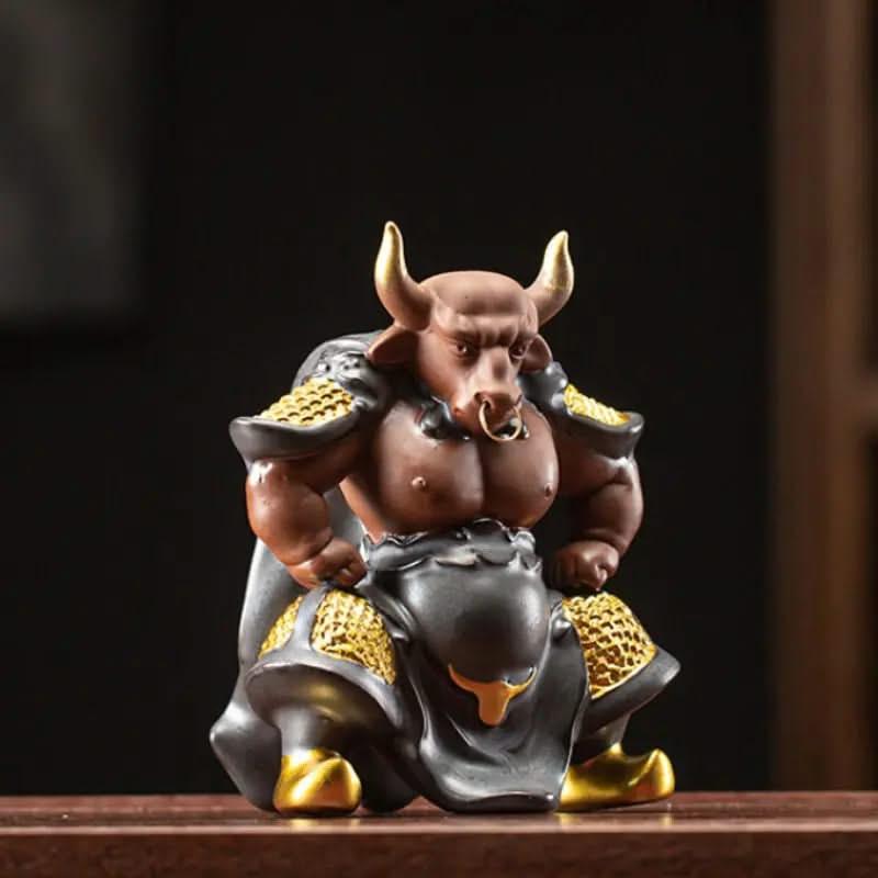 Wukong Zen Bull Demon King Ceramic Ornament - Wukong Zen