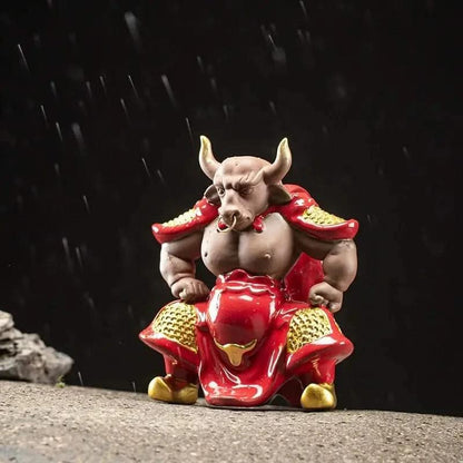 Wukong Zen Bull Demon King Ceramic Ornament - Wukong Zen