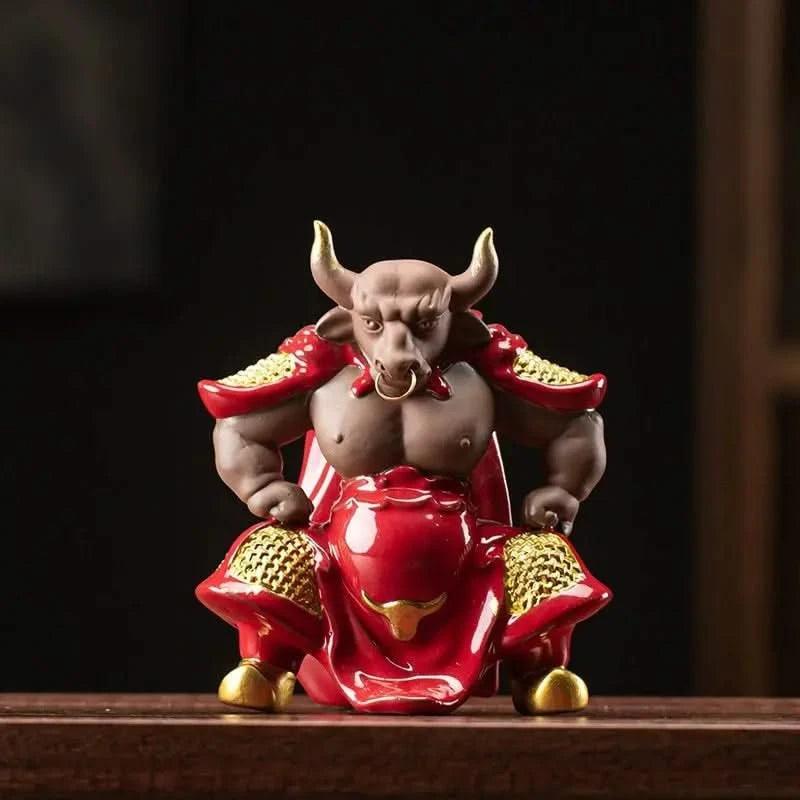 Wukong Zen Bull Demon King Ceramic Ornament - Wukong Zen