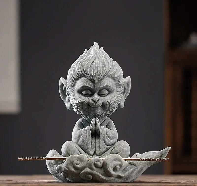 Wukong Zen Sandstone Space Ornament - Cute Little Wukong - Wukong Zen